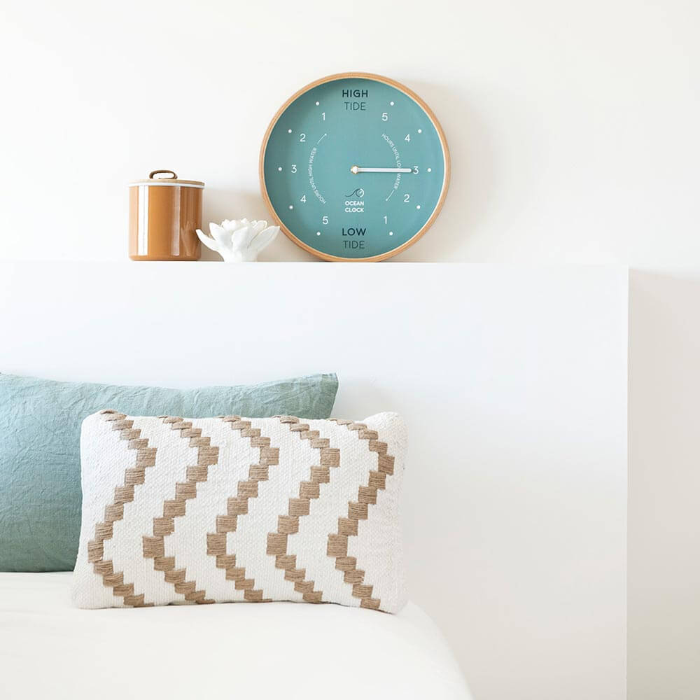 light blue tide clock